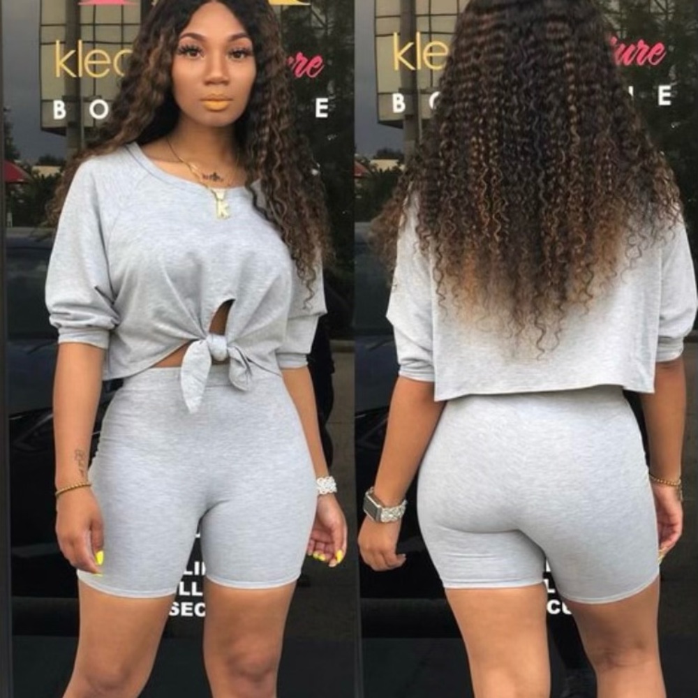 Grey two piece